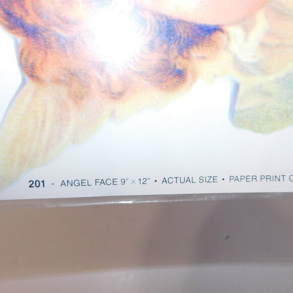 Lot 5 Vintage Jones Tones Iron On Heat Transfers ANGEL FACE Cherub 9" x 12" NEW - Picture 6 of 6